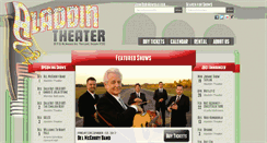 Desktop Screenshot of aladdin-theater.com